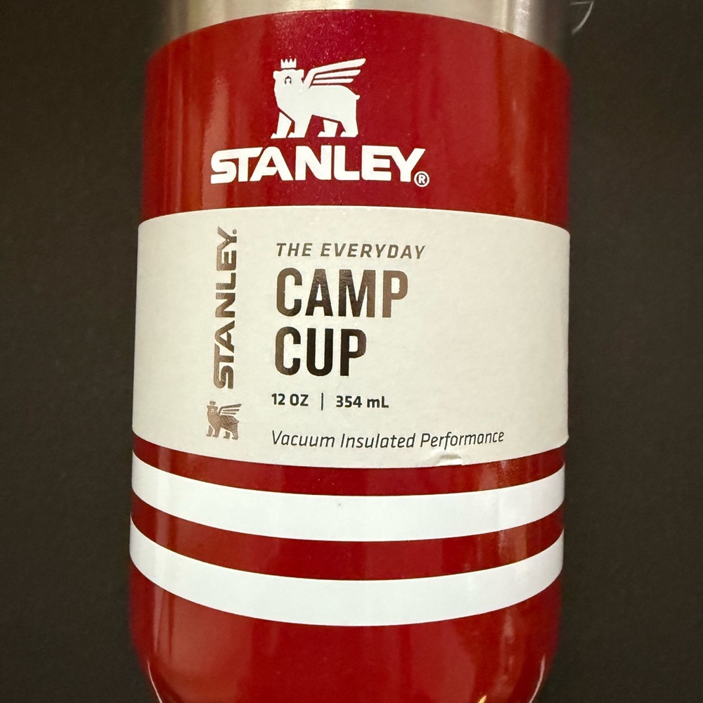 Limited Stanley Heritage Red Shimmer Camp Cup - 12 oz